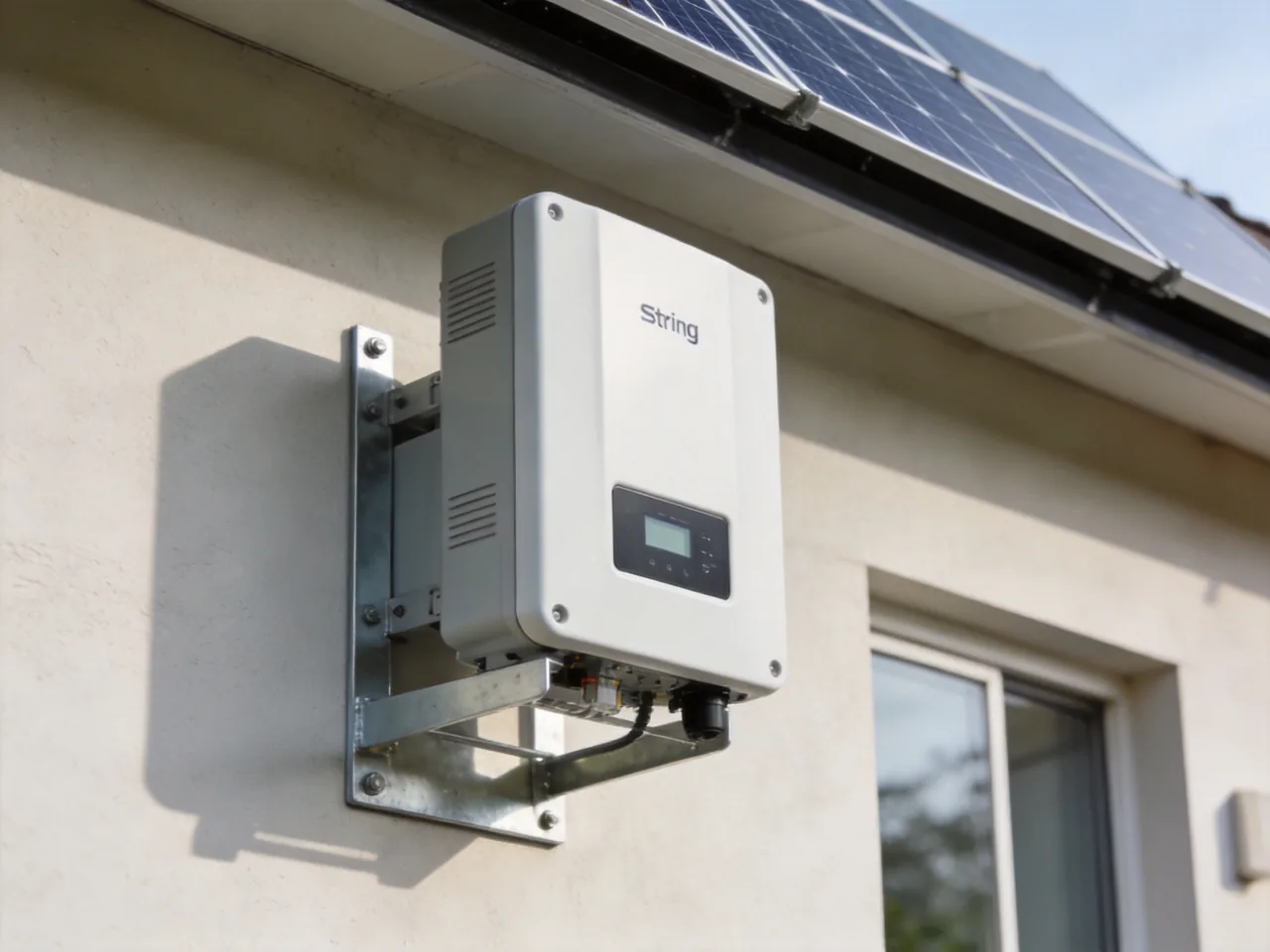 Solar inverter wall mounting bracket kit